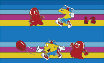 Jr. Pac-man Control Panel Overlay Artwork