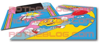 Jr. Pac-man Sideart and Kickplate artwork