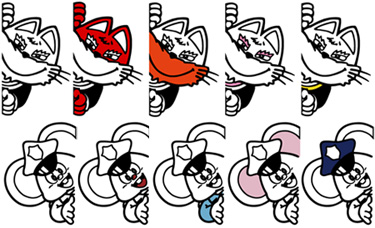 Color Separations - Goro & Mappy
