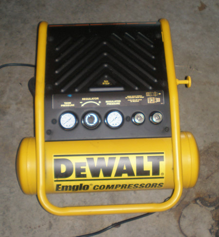 Ms. Pac-man Painting - DeWalt Air Compressor