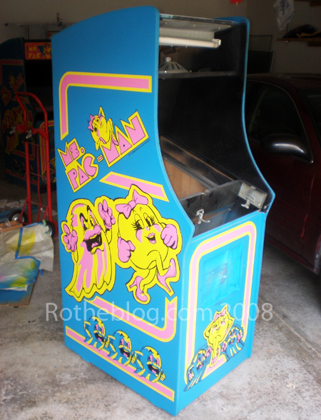 Ms. Pac-man Left Sideart Finished with Black 4