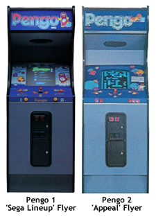 Two different Pengo artwork cabinets