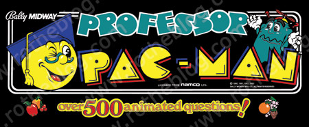 Professor Pac-man Marquee Artwork