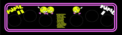 Professor Pac-man Control Panel Overlay