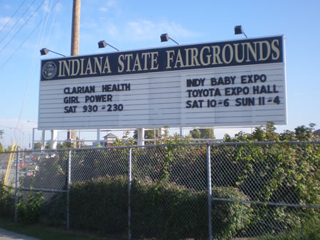 Indianapolis Fairgrounds Sign