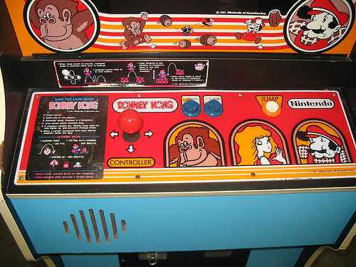 Donkey Kong Control Panel - Missing Orange Button