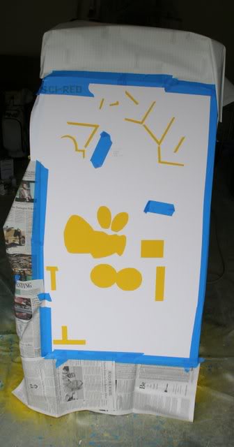 Pac-man restoration - Stencil Photo 3