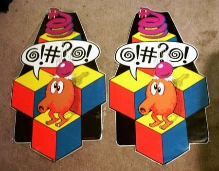 Arcadeshop Q*Bert Sideart 1