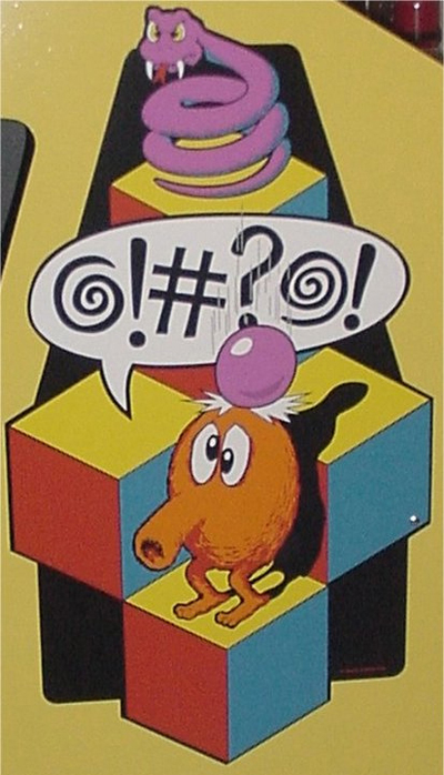 Q*Bert Solid Shadow Sideart