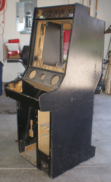 Empty Road Blasters Arcade Cabinet