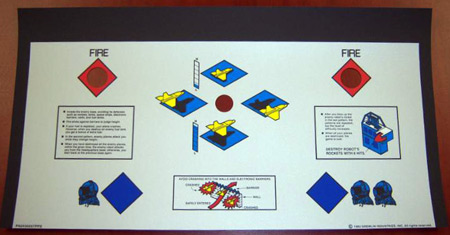 Zaxxon Control Panel Overlay Artwork