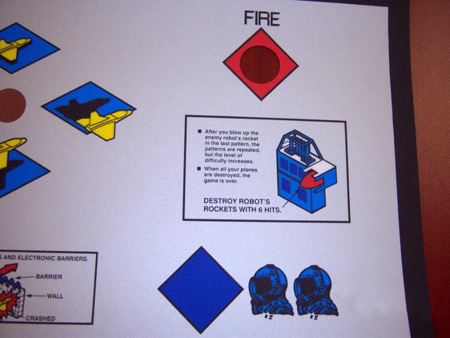 Zaxxon Control Panel Overlay Artwork Detail 1