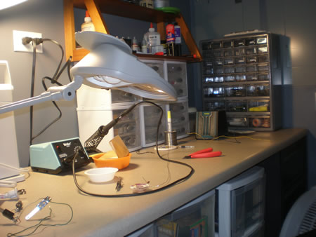Chris M. soldering workstation
