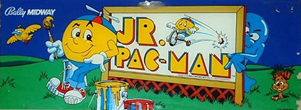 Jr. Pac-man Marquee