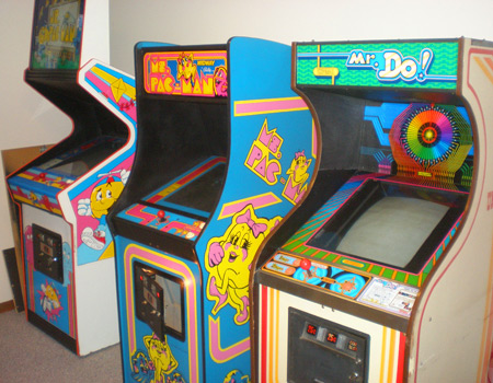 Ms. Pac-man repainting finished and in gameroom