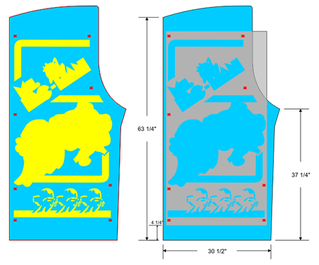 Ms. Pac-man Stencil Alignment