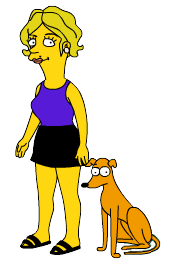 Sarah Rothe as a Simpsons character
