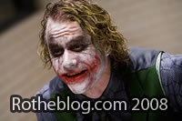 Heath Ledger as The Joker in The Dark Knight