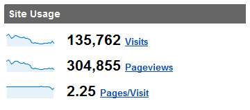 Google Analytics Traffic August 2008