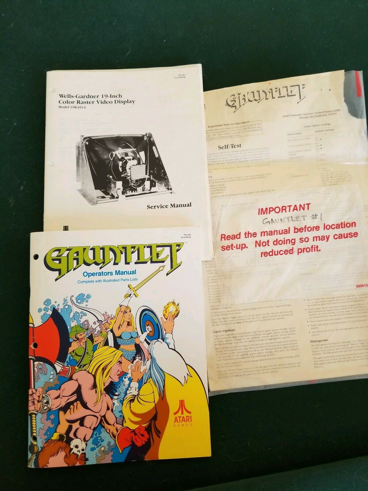 Atari Gauntlet - Manuals