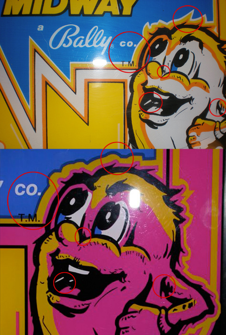 Ms. Pac-man Reproduction Comparison - Ghost