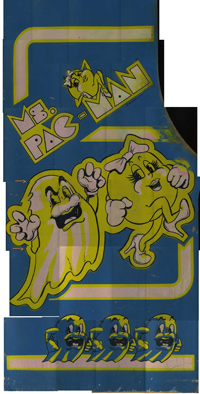 Ms. Pac-man Sideart Scan Left Side