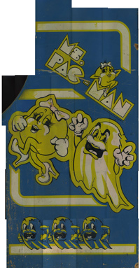 Ms. Pac-man Sideart Scan Right Side