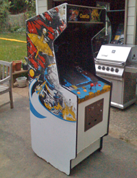 Mr. Do's Castle White Bootleg Cabinet 2 - Time Pilot?