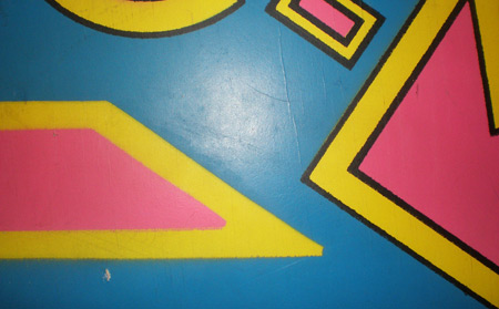 Classic Ms. Pac-man Stencil Registration Detail 2