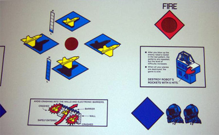 Zaxxon Control Panel Overlay Artwork Detail 2