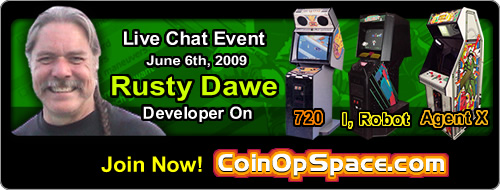 Russel 'Rusty' Dawe Live Chat at Coinopspace.com