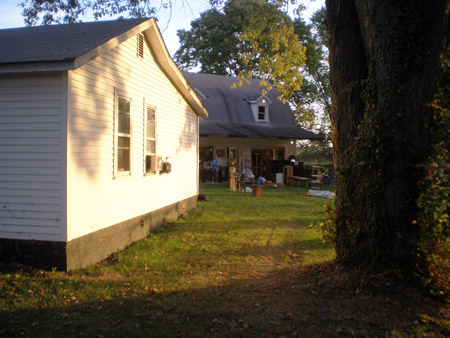 Photo of Barn with two arcade games in the loft