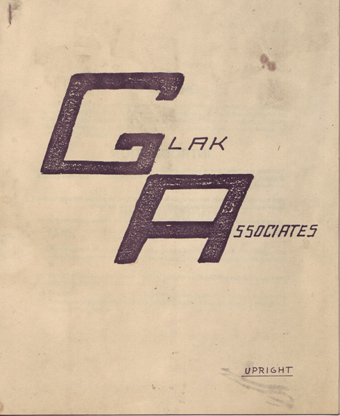 Glak Associates Logo - Front Page of Schematic