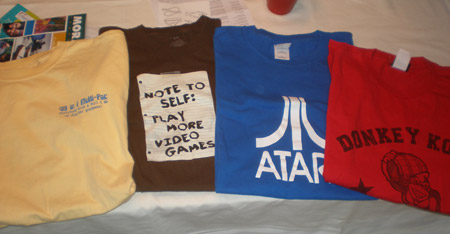 Group of Arcade Game Tshirts