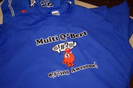 Multi Q*Bert Game Release Special Edition Shirt 1
