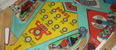 Close up of Little Chief Playfield