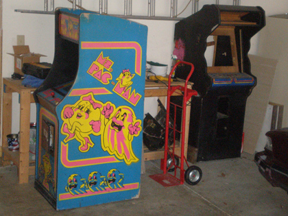 Food Fight Cabinet and second Ms. Pac-man