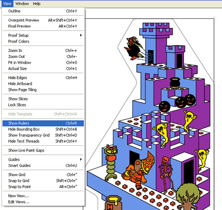 Show Rulers Illustrator