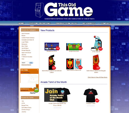 This Old Game new website design