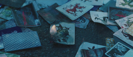 Dark Knight Trailer Capture Joker's Burning Cards