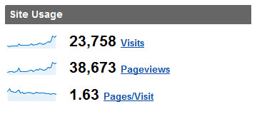 Google Analytics Traffic July 2008